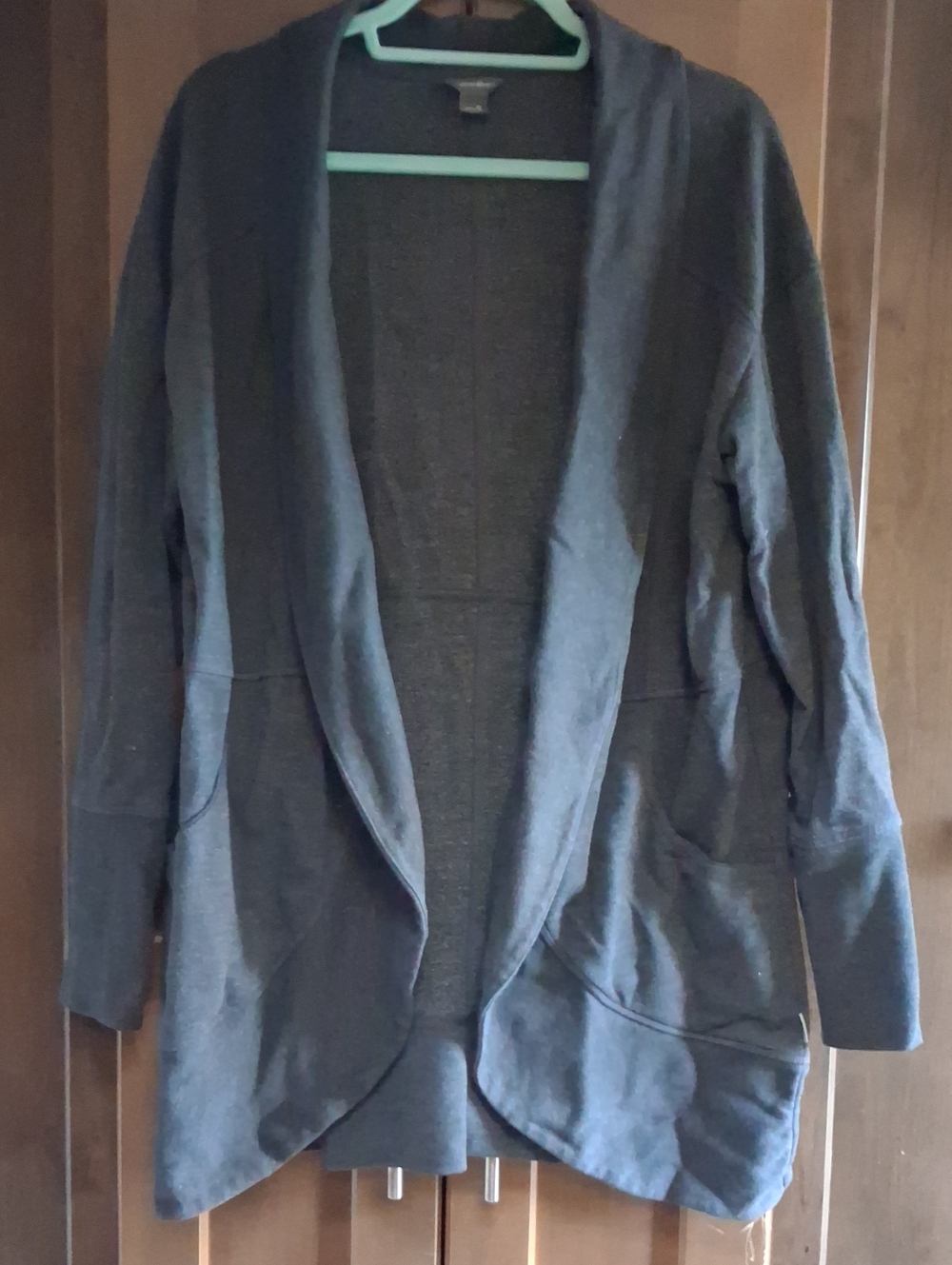 Women’s Open Front Grey Cardigan Sweater